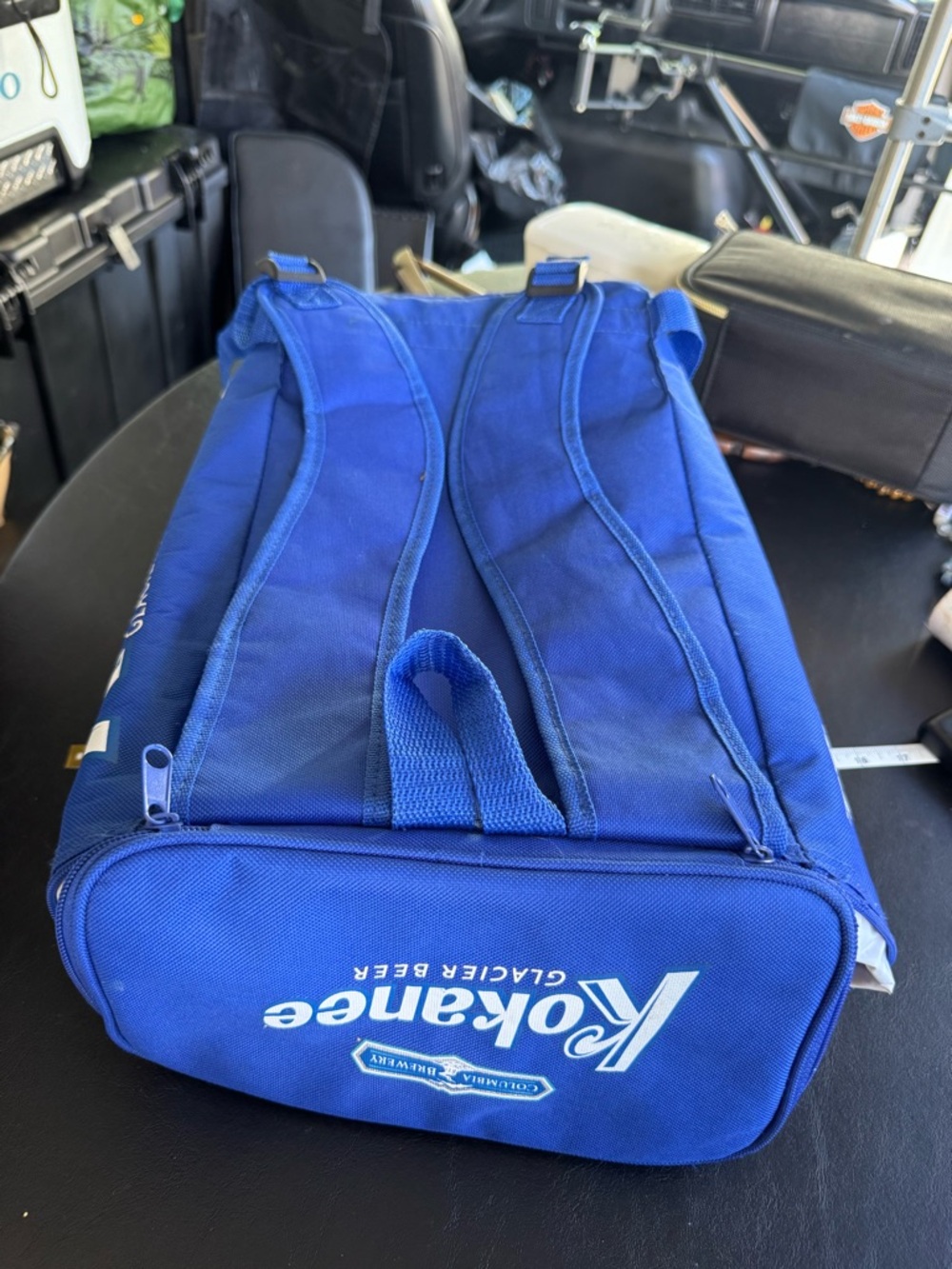 Blue Insulated Cooler Backpack - - Picture 5 of 16